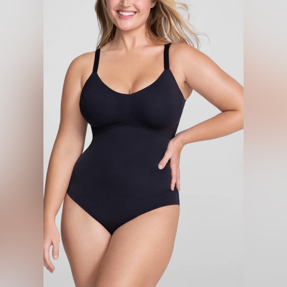 Honeylove Black Liftwear Cami Bodysuit Shapewear